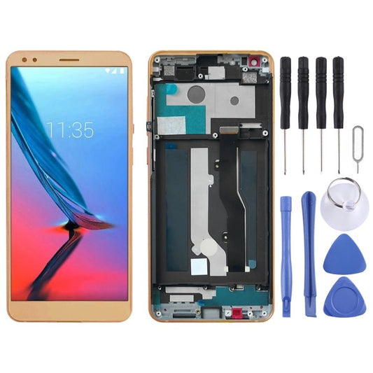 LCD Screen and Digitizer Full Assembly with Frame for ZTE Blade V9 V0900, For ZTE Blade V9 - ORIWHIZ