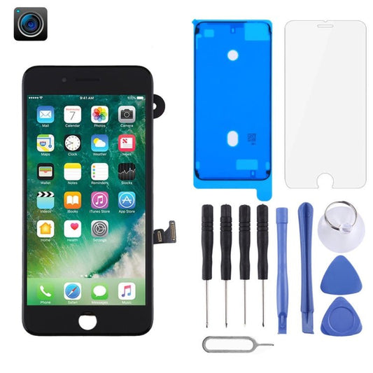 LCD Screen include Front Camera for iPhone 7 Plus, i7 Plus Black with Camera, i7 Plus White with Camera - ORIWHIZ