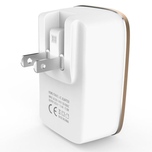 LDNIO A3304 17W 3 USB Interfaces Travel Charger Mobile Phone Charger,, US Plug, EU Plug, UK Plug, AU Plug - ORIWHIZ