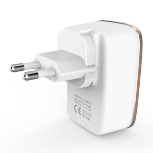 LDNIO A3304 17W 3 USB Interfaces Travel Charger Mobile Phone Charger,, US Plug, EU Plug, UK Plug, AU Plug - ORIWHIZ