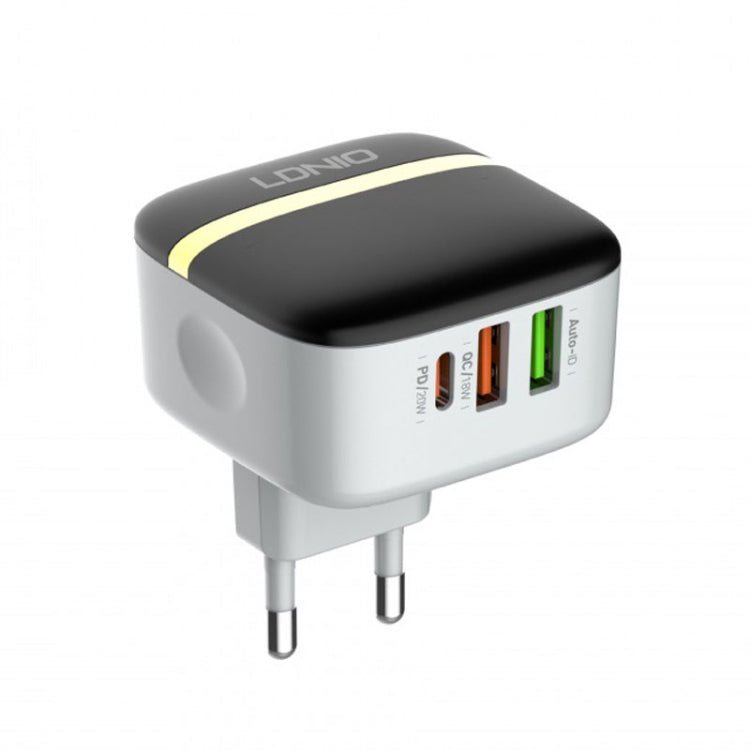LDNIO A3513Q 32W QC3.0 3 USB Ports Phone Adapter, US Plug with Micro USB Cable, US Plug with 8 Pin Cable, US Plug with Type - C Cable, US Plug with Type - C to 8 Pin Cable, EU Plug with Micro USB Cable, EU Plug with 8 Pin Cable, EU Plug with Type - C Cable - ORIWHIZ