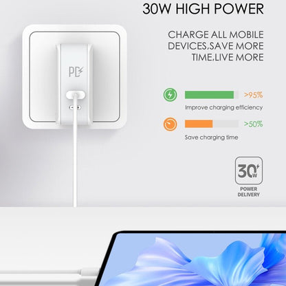 LDNIO A4403C 30W PD + Auto - id Foldable Fast Travel Charger with 1m Micro USB Cable, EU Plug, with Micro USB Cable, 30W with Micro USB Cable - ORIWHIZ