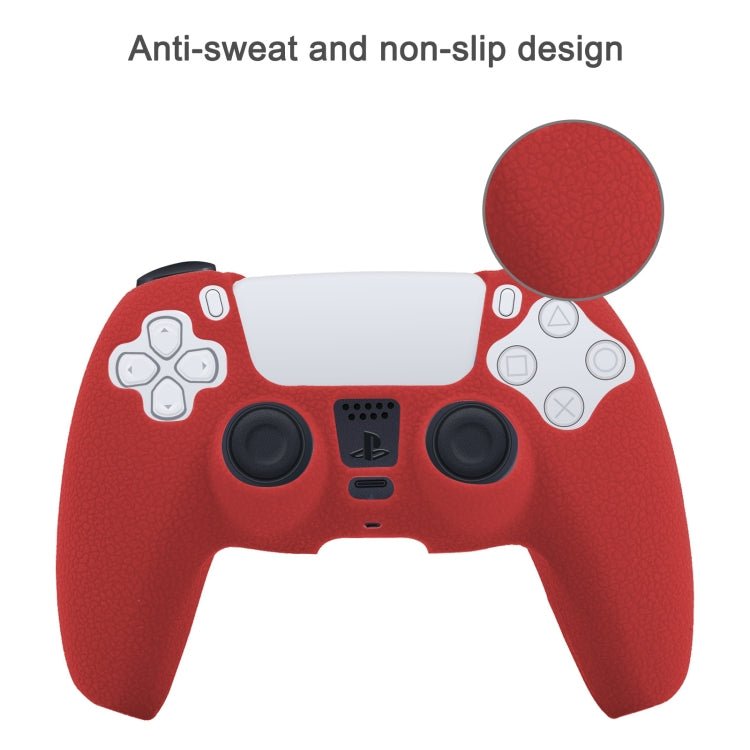 Leather Texture Silicone Protective Case For PS5 - ORIWHIZSony AccessoriesSony Accessories CasesToys & Hobbies