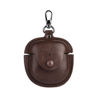 Leather TWS Earphone Protective Case with Hook, For Bose QuietComfort Earbuds II - ORIWHIZ