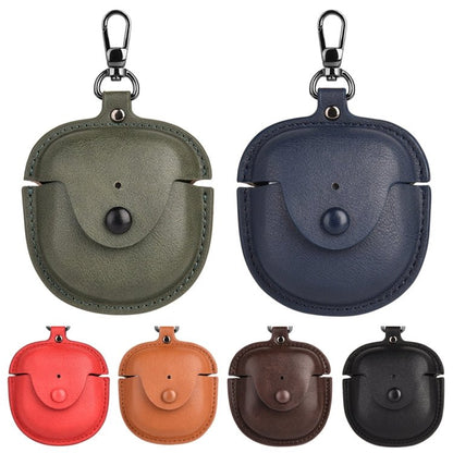 Leather TWS Earphone Protective Case with Hook, For Bose QuietComfort Earbuds II - ORIWHIZ