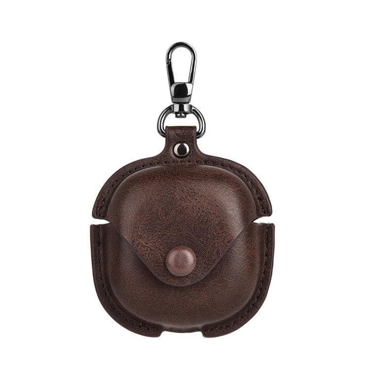 Leather TWS Earphone Protective Case with Hook, For Samsung Galaxy Buds Live / Pro - ORIWHIZ