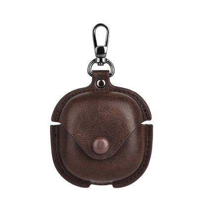 Leather TWS Earphone Protective Case with Hook, For Samsung Galaxy Buds Live / Pro - ORIWHIZ