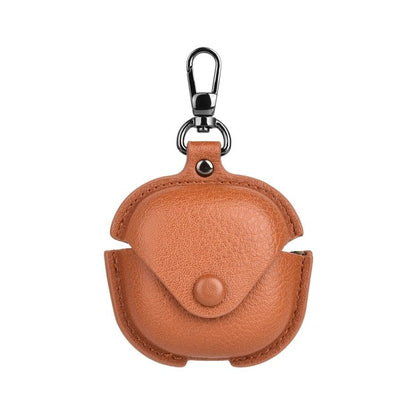 Leather TWS Earphone Protective Case with Hook, For Samsung Galaxy Buds Live / Pro - ORIWHIZ