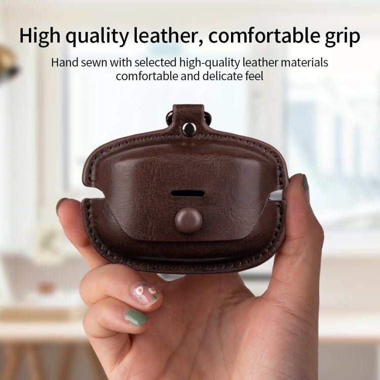Leather TWS Earphone Protective Case with Hook, For Sony WF - 1000XM4 - ORIWHIZ
