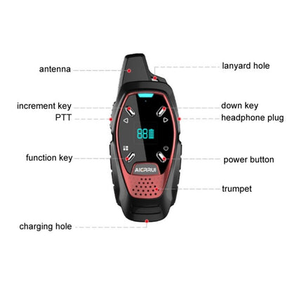 LED Display USB Charging Wireless Handheld Small Mini Walkie Talkie, A13 (Red), A13 (Green), A13 (Blue), A13 (Black), A13 (White), A13 (Grey) - ORIWHIZConsumer ElectronicsHandheld Walkie TalkieWalkie Talkie