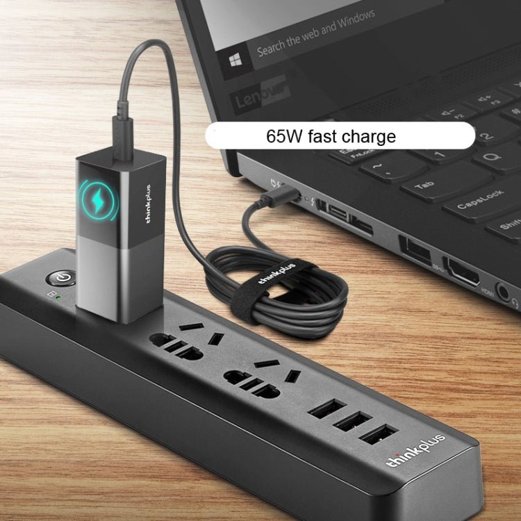 Lenovo Thinkplus YOUNG Lipstick 65W Power Adapter Mobile Phone Tablet PD Fast Charger,CN Plug, YOUNG Lipstick 65W - ORIWHIZ