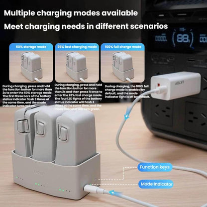 LKTOP FC326 65W 3 - Channel Battery Charge Manager, For DJI Flip - ORIWHIZDJI & Insta360 AccessoriesLKTOPOther