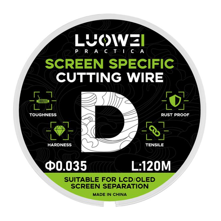 LUOWEI 120M Cell Phone LCD Screen Separation Line High Hardness Cutting Diamond Wire, A 0.02mm, B 0.028mm, C 0.03mm, D 0.035mm - ORIWHIZ