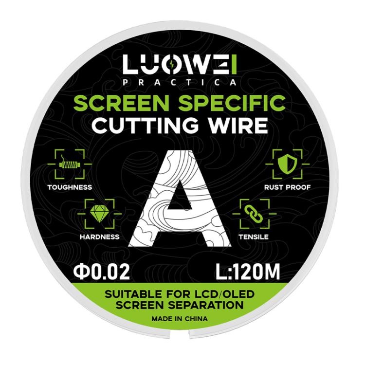 LUOWEI 120M Cell Phone LCD Screen Separation Line High Hardness Cutting Diamond Wire, A 0.02mm, B 0.028mm, C 0.03mm, D 0.035mm - ORIWHIZ