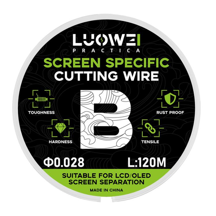 LUOWEI 120M Cell Phone LCD Screen Separation Line High Hardness Cutting Diamond Wire, A 0.02mm, B 0.028mm, C 0.03mm, D 0.035mm - ORIWHIZ