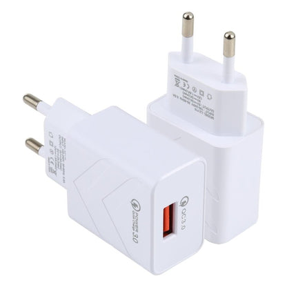 LZ - 715 18W QC3.0 USB Single Port Fast Travel Charger, EU Plug, EU Plug - ORIWHIZ
