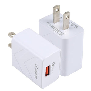 LZ - 715 18W QC3.0 USB Single Port Fast Travel Charger, US Plug, US Plug - ORIWHIZ