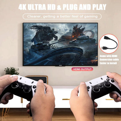 M10 Pro 4K TV Game Player 3D HD Retro Video Game Console, 64G With Wired Controller, 128G With Wired Controller, 256G With Wired Controller, 64G With Charged Controller, 128G With Charged Controller, 256G With Charged Controller - ORIWHIZPocket ConsolePocket Console & AccessoriesToys & Hobbies