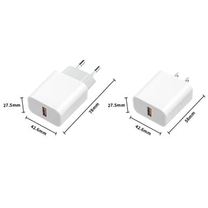 M117 2.4A Single USB Port Flash Charger Travel Charger, EU Plug, Single USB - ORIWHIZ