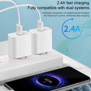 M117 2.4A Single USB Port Flash Charger Travel Charger, EU Plug, Single USB - ORIWHIZ