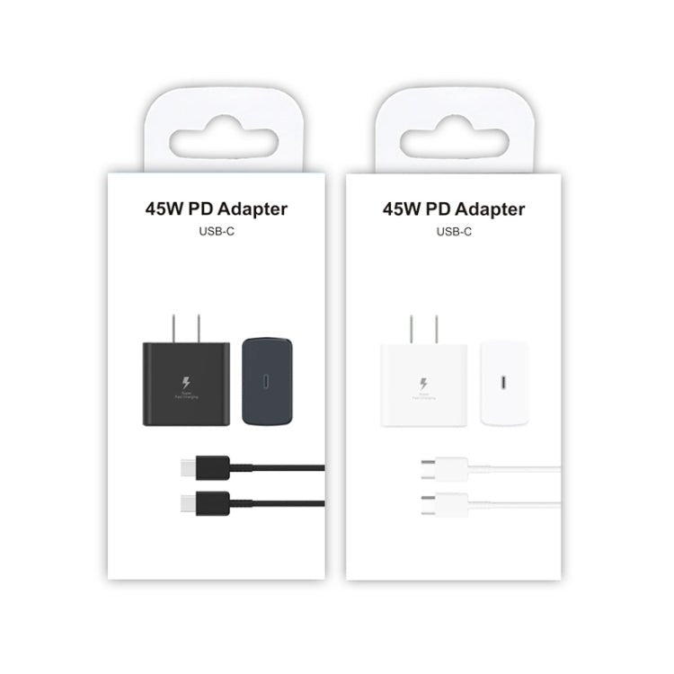 M135 45W USB - C / Type - C Port Fast Charger with 5A Type - C to Type - C Cable, US Plug, US Plug + Type - C Cable - ORIWHIZ