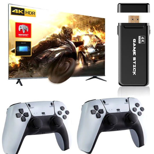 M8 Pro Y3Lite U8 Plus For PS1 2.4G Wireless HDMI HD 4K Dual Game Console, 32G 10000+ Games, 64G 15000+ Games, 128G 20000+ Games, 256G 25000+ Games - ORIWHIZANBERNICPocket ConsolePocket Console & Accessories