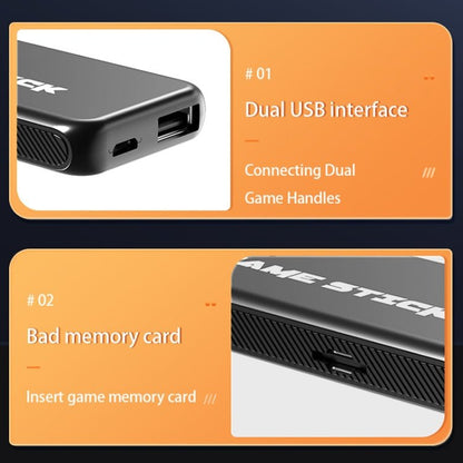 M8 Pro Y3Lite U8 Plus For PS1 2.4G Wireless HDMI HD 4K Dual Game Console, 32G 10000+ Games, 64G 15000+ Games, 128G 20000+ Games, 256G 25000+ Games - ORIWHIZANBERNICPocket ConsolePocket Console & Accessories