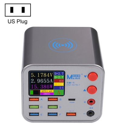 MaAnt Dianba NO.1 Multi - port Wireless USB PD Charger, US Plug, Dianba NO.1, US Plug, Dianba NO.1, EU Plug - ORIWHIZ