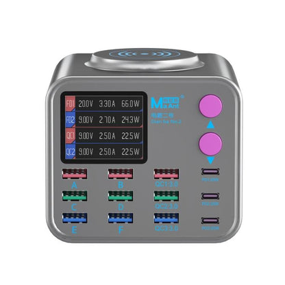 MaAnt DianBa No.2 USB Multi - port Mobile Phone Repair Desktop Charging Station, DianBa No.2, EU Plug - ORIWHIZ