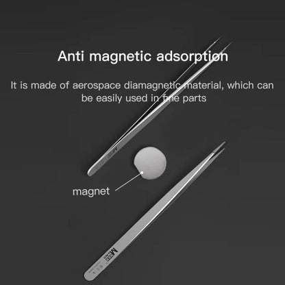 MaAnt Hand - Polished Non - Magnetic Stainless Steel Tweezers, A, K - ORIWHIZ