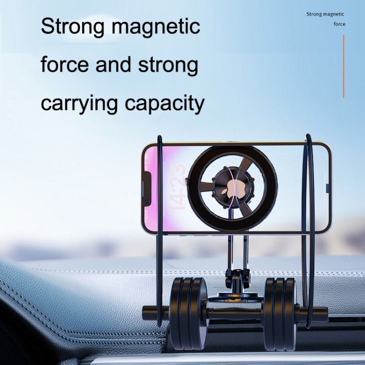 Magsafe Magnetic Mobile Phone Bracket Metal Car Navigation Folding Bracket, CZY - F82Y(Black) - ORIWHIZ