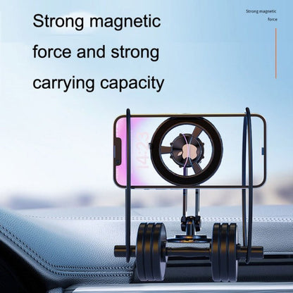 Magsafe Magnetic Mobile Phone Bracket Metal Car Navigation Folding Bracket, CZY - F82Y(Black) - ORIWHIZ