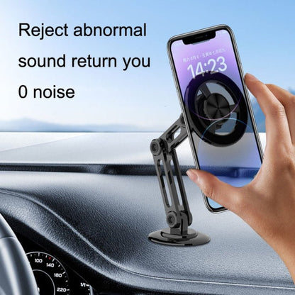 Magsafe Magnetic Mobile Phone Bracket Metal Car Navigation Folding Bracket, CZY - F82Y(Black) - ORIWHIZ
