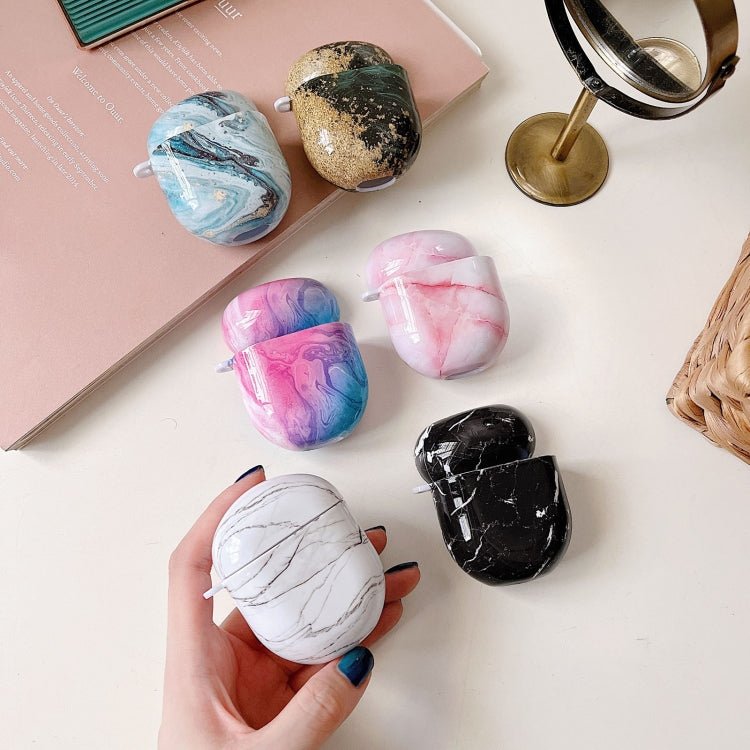 Marble Texture PC Glossy Earphone Protective Case, For Xiaomi Redmi Buds 4 - ORIWHIZ