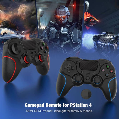 MB - P913 PC Six - Axis Somatosensory Back Key Programming Dual Vibration Bluetooth Gamepad For PS4 Pro, Red Black, Blue Black, Black White, Black - ORIWHIZSony AccessoriesSony Accessories GamepadsToys & Hobbies