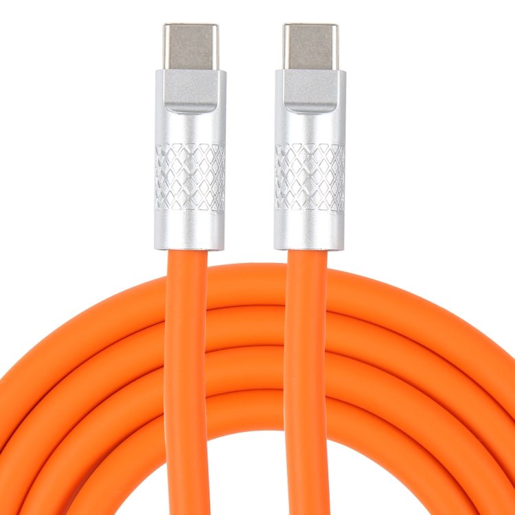 Mech Series 120W USB - C / Type - C to USB - C / Type - C Metal Plug Silicone Fast Charging Data Cable, Length: 1.2m, Type - C, 1.2m Type - C to Type - C - ORIWHIZ