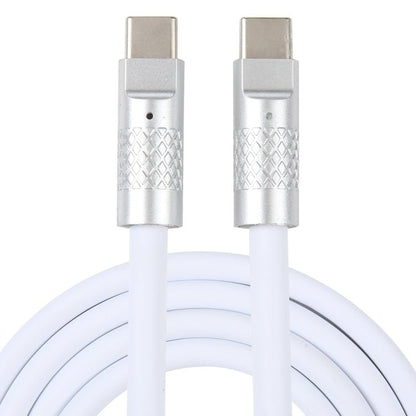 Mech Series 120W USB - C / Type - C to USB - C / Type - C Metal Plug Silicone Fast Charging Data Cable, Length: 1.2m, Type - C, 1.2m Type - C to Type - C - ORIWHIZ