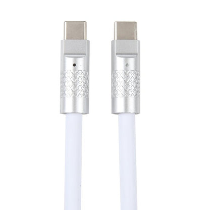 Mech Series 120W USB - C / Type - C to USB - C / Type - C Metal Plug Silicone Fast Charging Data Cable, Length: 1.2m, Type - C, 1.2m Type - C to Type - C - ORIWHIZ