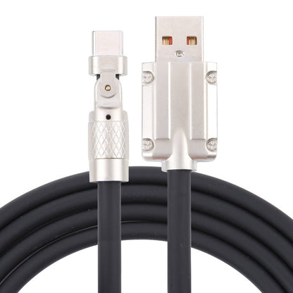 Mech Series 6A 120W USB to Type - C 180 - degree Metal Plug Fast Charging Cable, Length: 1.2m, 1.2m Type - C, 1.2m 180 - degree Type - C - ORIWHIZ