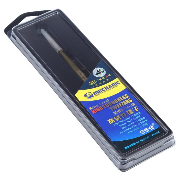 Mechanic AA King11 Straight Precision Stainless Steel Tweezers, Mechanic AA King11 - ORIWHIZ