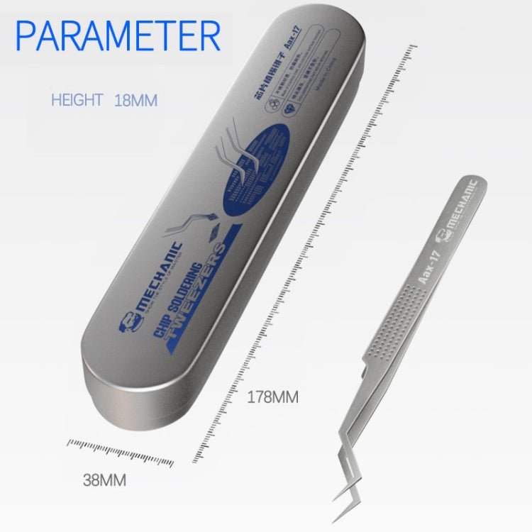 Mechanic Aax - 17 Non - Magnetic Stainless Steel Tweezer, Mechanic Aax - 17 - ORIWHIZ