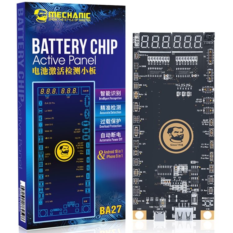 Mechanic BA27 Battery Activation Detection Board For iPhone 5 - 13 Pro Max / Android Phone, Mechanic BA27 - ORIWHIZ