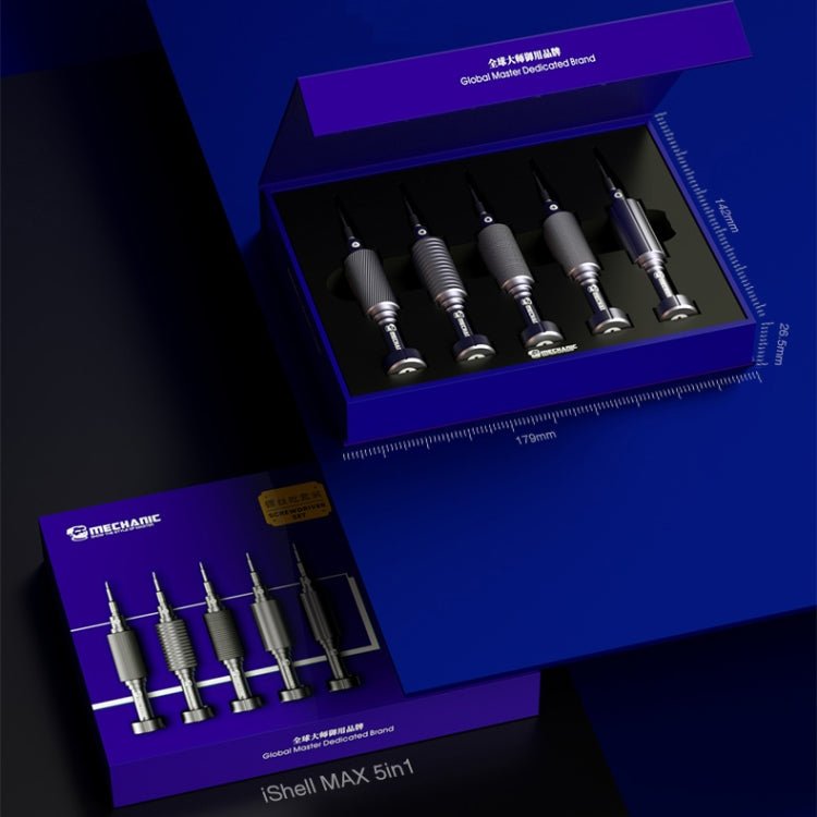 MECHANIC Mortar Mini iShell 5 in 1 Phone Repair Precision Screwdriver Set, 5 in 1 - ORIWHIZ