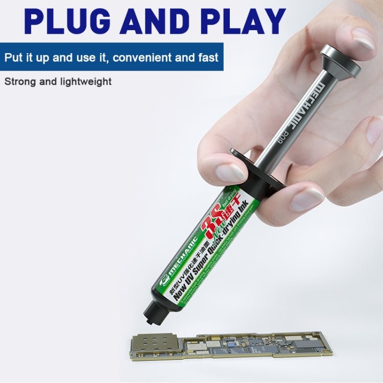 MECHANIC P09 Aluminum Alloy Tube Piston Solder Paste Flux Booster Syringe, MECHANIC P09 - ORIWHIZ