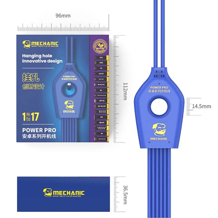 Mechanic Power Pro 17 in 1 Mobile Phone Power Supply Test Cable for Android, Power Pro 17 in 1 - ORIWHIZ