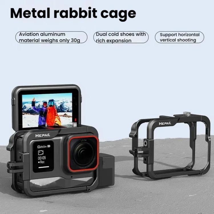 Metal Rabbit Cage Camera Frame Accessories, For Insta360 Ace HEPAIL AC - 25, For Insta360 Ace Pro HEPAIL AC - 26 - ORIWHIZDJI & Insta360 AccessoriesHEPAILInsta360 Ace Series