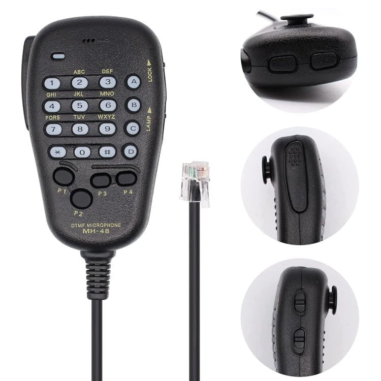 MH - 48A6J DTMF Microphone for Yaesu MH - 48A6J FT - 7800R FT - 8800 FT - 8900R Radio - ORIWHIZConsumer ElectronicsWalkie TalkieWalkie Talkie Microphones & Headsets