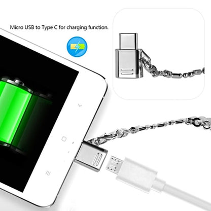 Micro USB Female to USB - C / Type - C Male + USB 2.0 Female to USB - C / Type - C Male Metal Adapter - ORIWHIZ