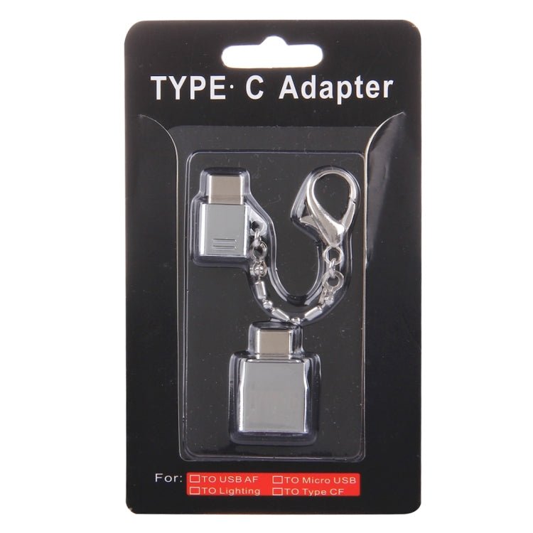Micro USB Female to USB - C / Type - C Male + USB 2.0 Female to USB - C / Type - C Male Metal Adapter - ORIWHIZ