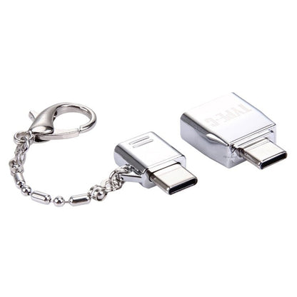 Micro USB Female to USB - C / Type - C Male + USB 2.0 Female to USB - C / Type - C Male Metal Adapter - ORIWHIZ